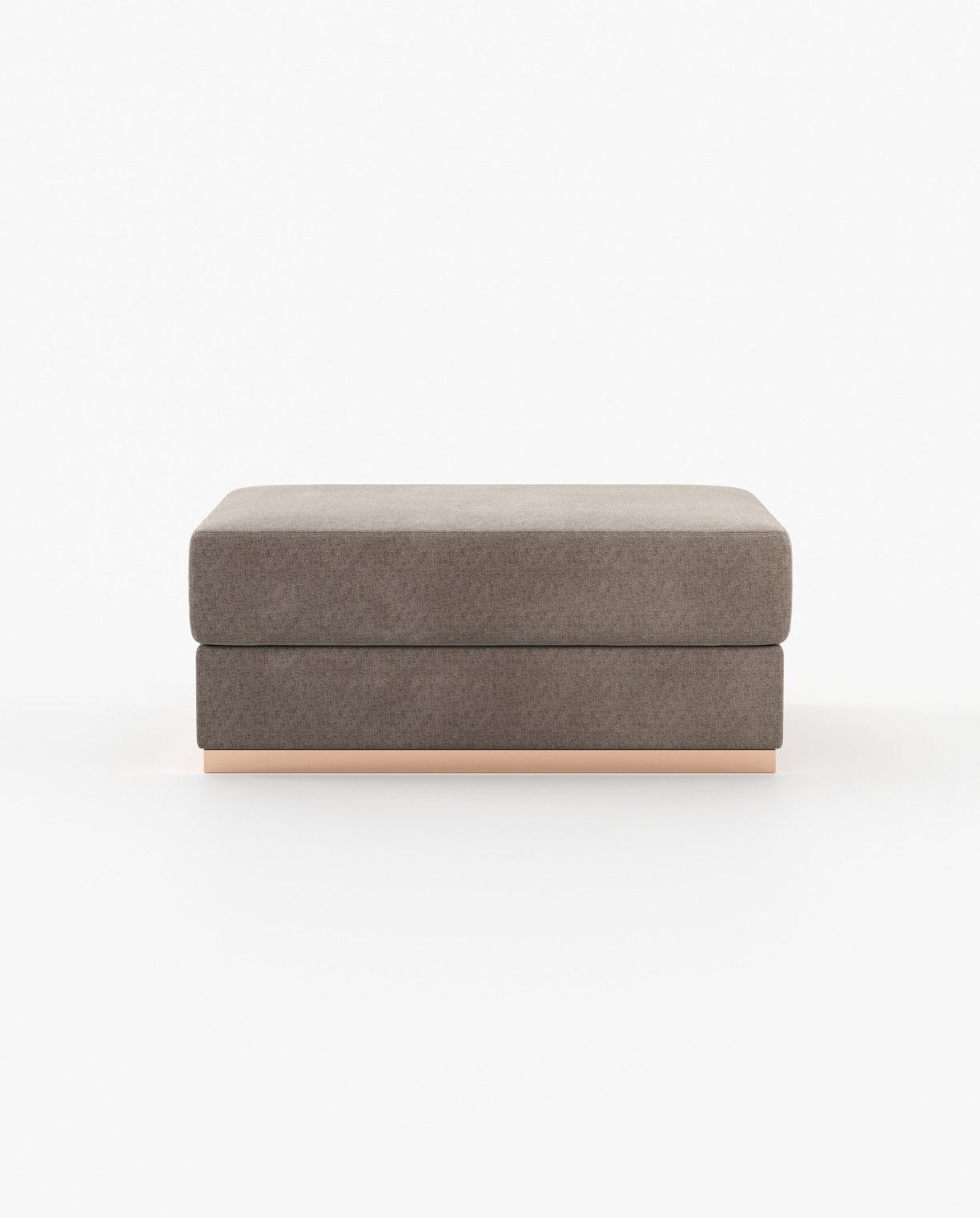 Laskasas CHARLIE Footstool & Pouf Xangai Taupe - Araco Interiors