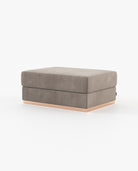 Laskasas CHARLIE Footstool & Pouf Xangai Taupe - Araco Interiors