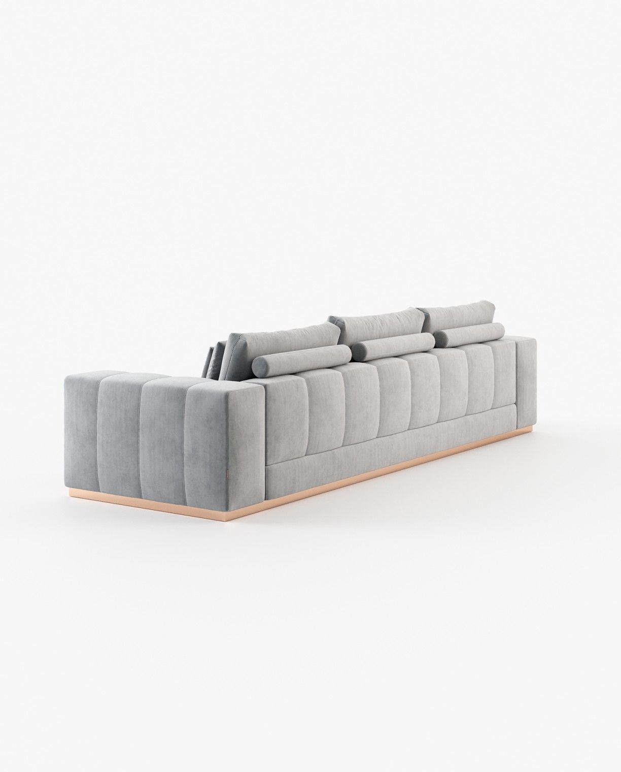 Laskasas CHARLIE with chaiselongue Sofa Vienna Light Grey - Araco Interiors