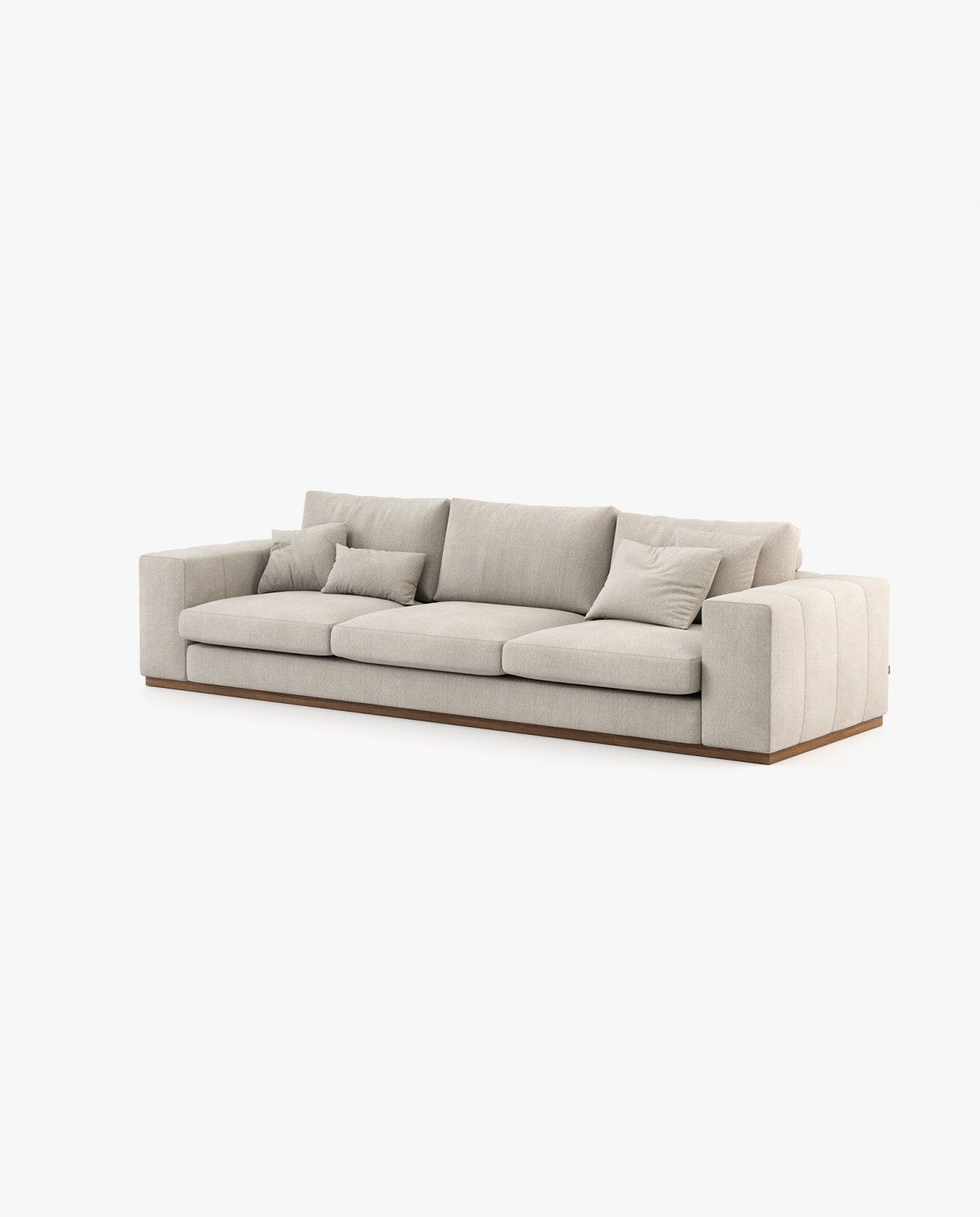 Laskasas CHARLIE with chaiselongue Sofa Xangai Sand - Araco Interiors
