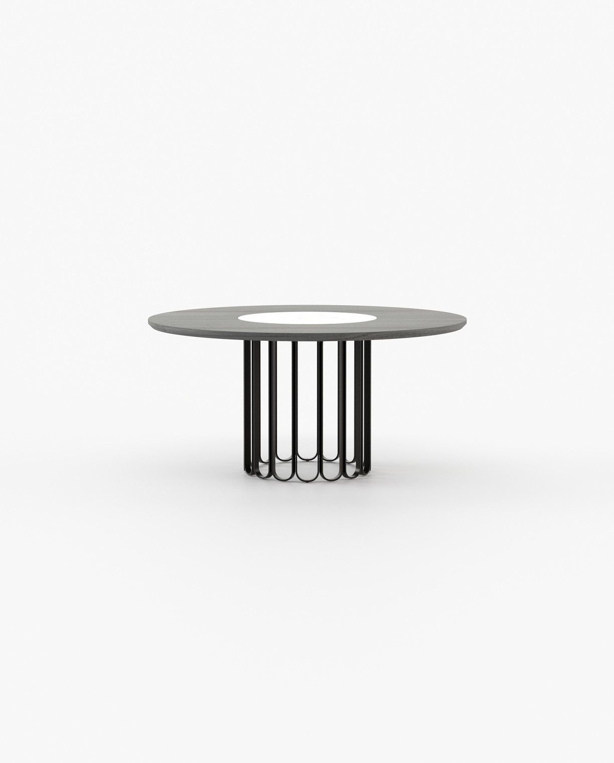 Laskasas CHERYL Dining & Bar Table Grey Eucalyptus Veneer Matte - Araco Interiors