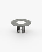 Laskasas CHERYL Dining & Bar Table Grey Eucalyptus Veneer Matte - Araco Interiors