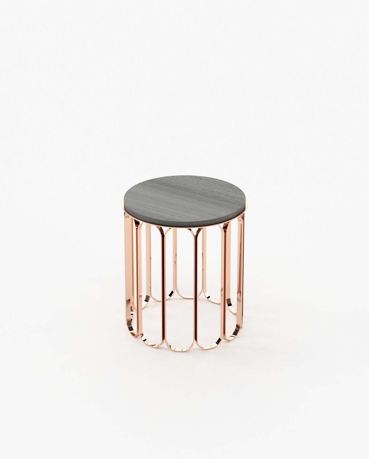 Laskasas CHERYL Nest & Side Table Grey Eucalyptus Veneer Matte - Araco Interiors