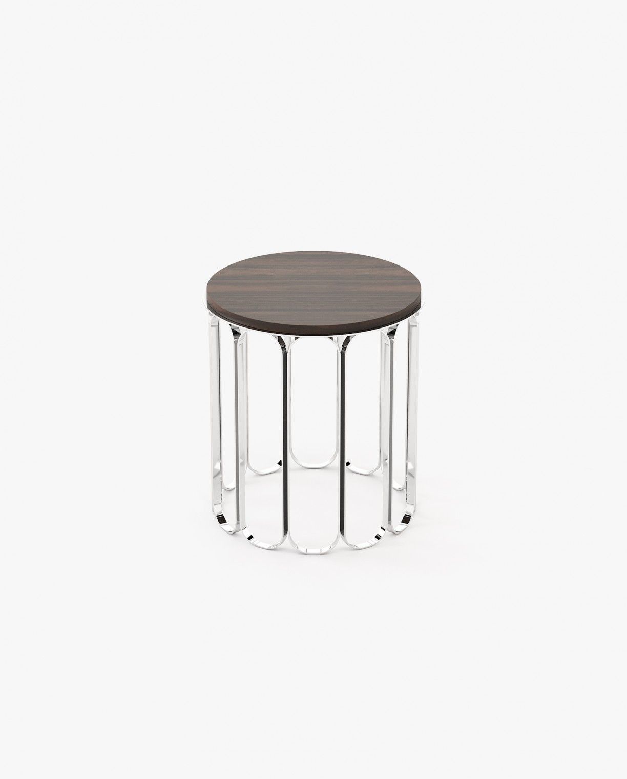 Laskasas CHERYL Nest & Side Table Smoked Eucalyptus Veneer Matte - Araco Interiors