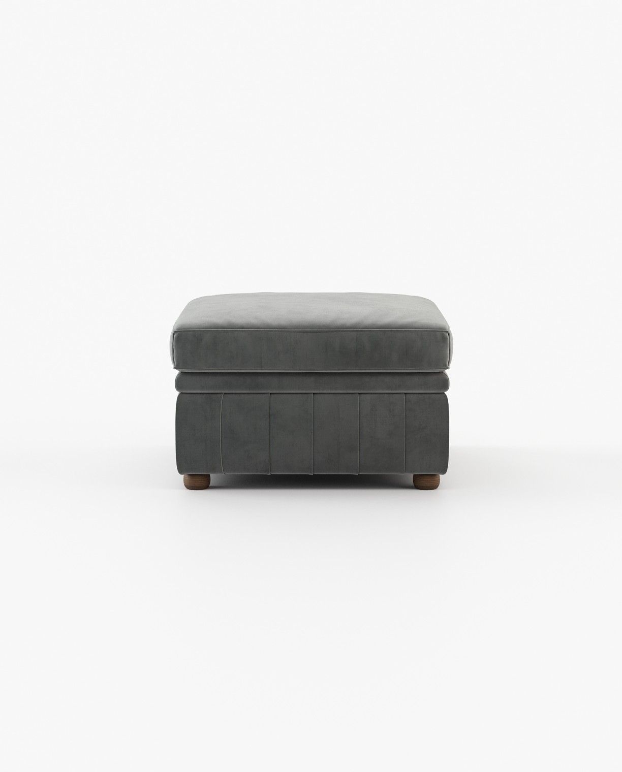 Laskasas CHESTER Footstool & Pouf Vienna Anthracite - Araco Interiors