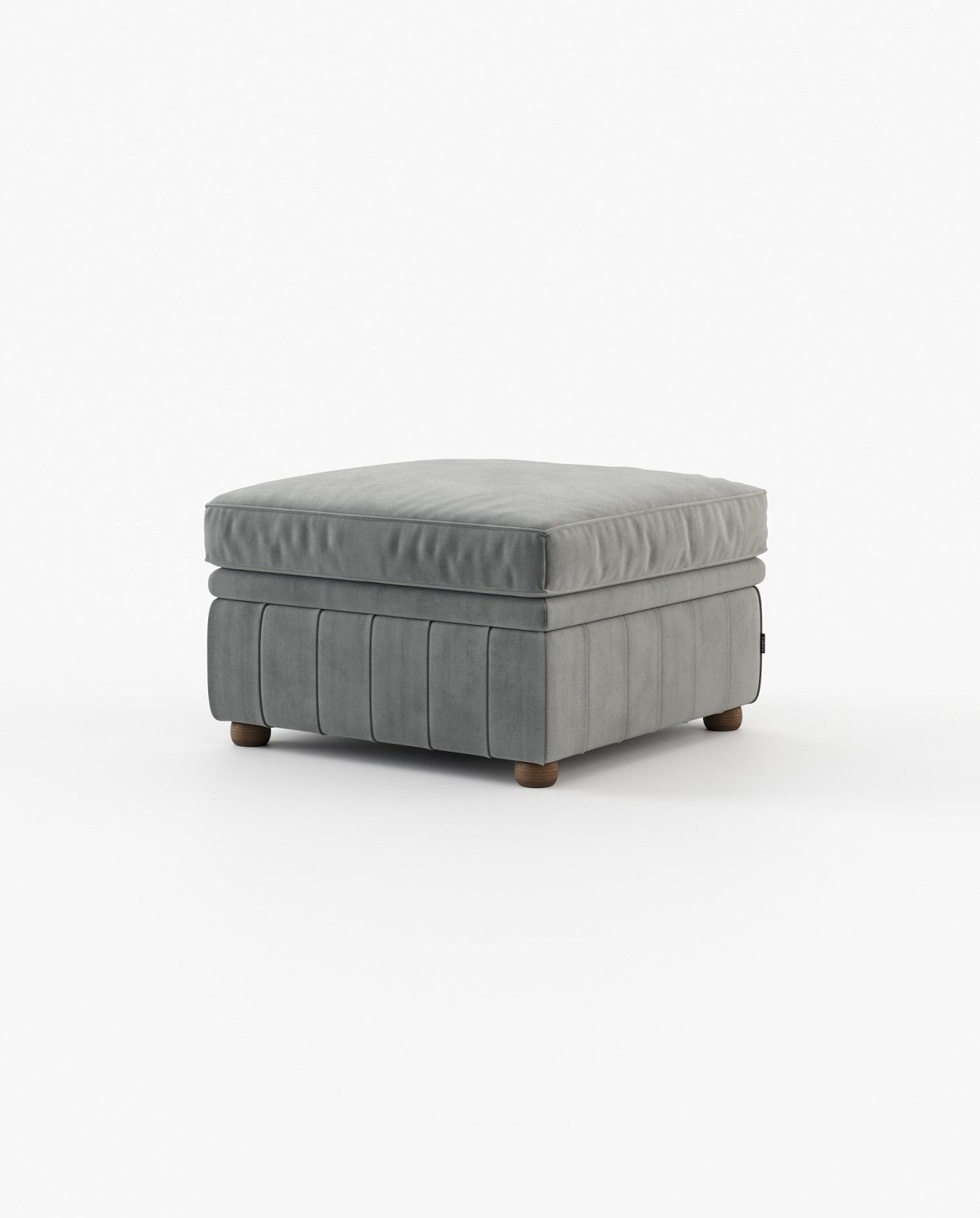 Laskasas CHESTER Footstool & Pouf Vienna Anthracite - Araco Interiors