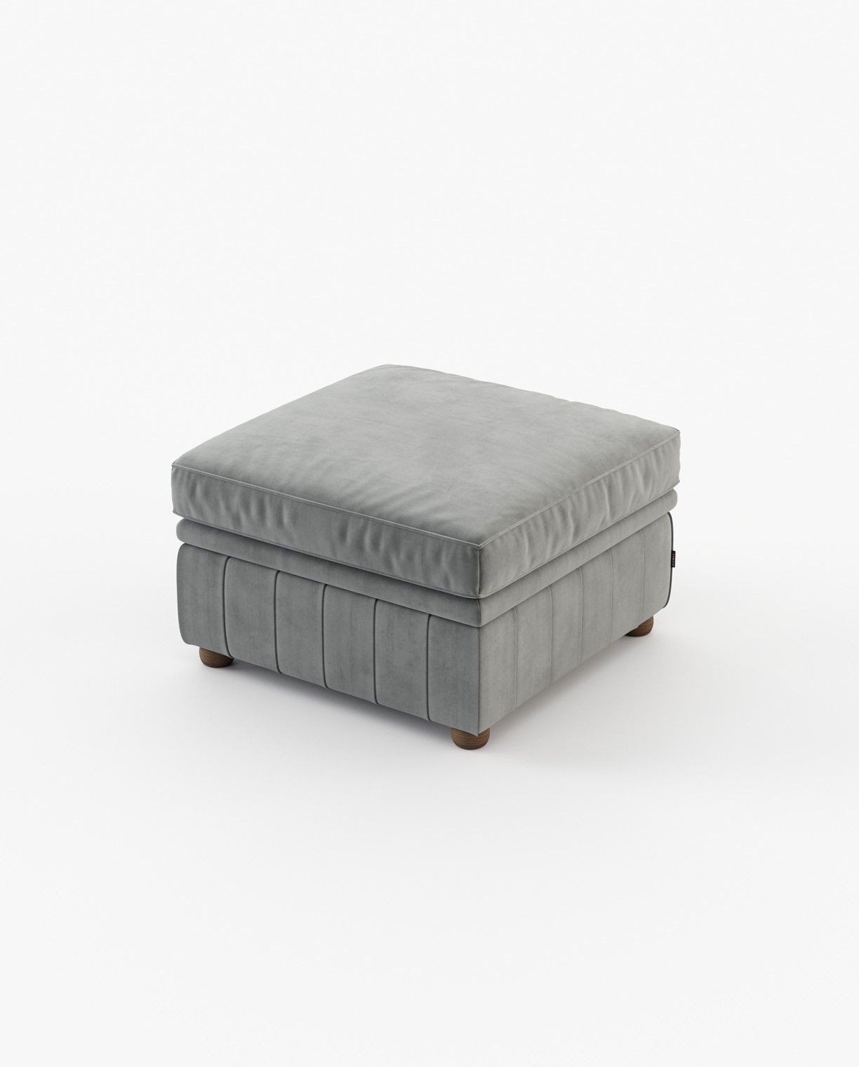 Laskasas CHESTER Footstool & Pouf Vienna Anthracite - Araco Interiors