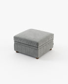 Laskasas CHESTER Footstool & Pouf Vienna Anthracite - Araco Interiors