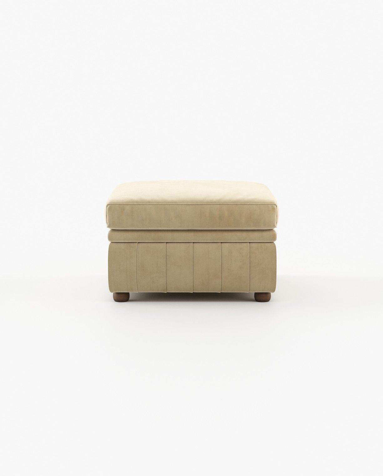 Laskasas CHESTER Footstool & Pouf Vienna Beige - Araco Interiors
