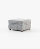 Laskasas CHESTER Footstool & Pouf Vienna Light Grey - Araco Interiors