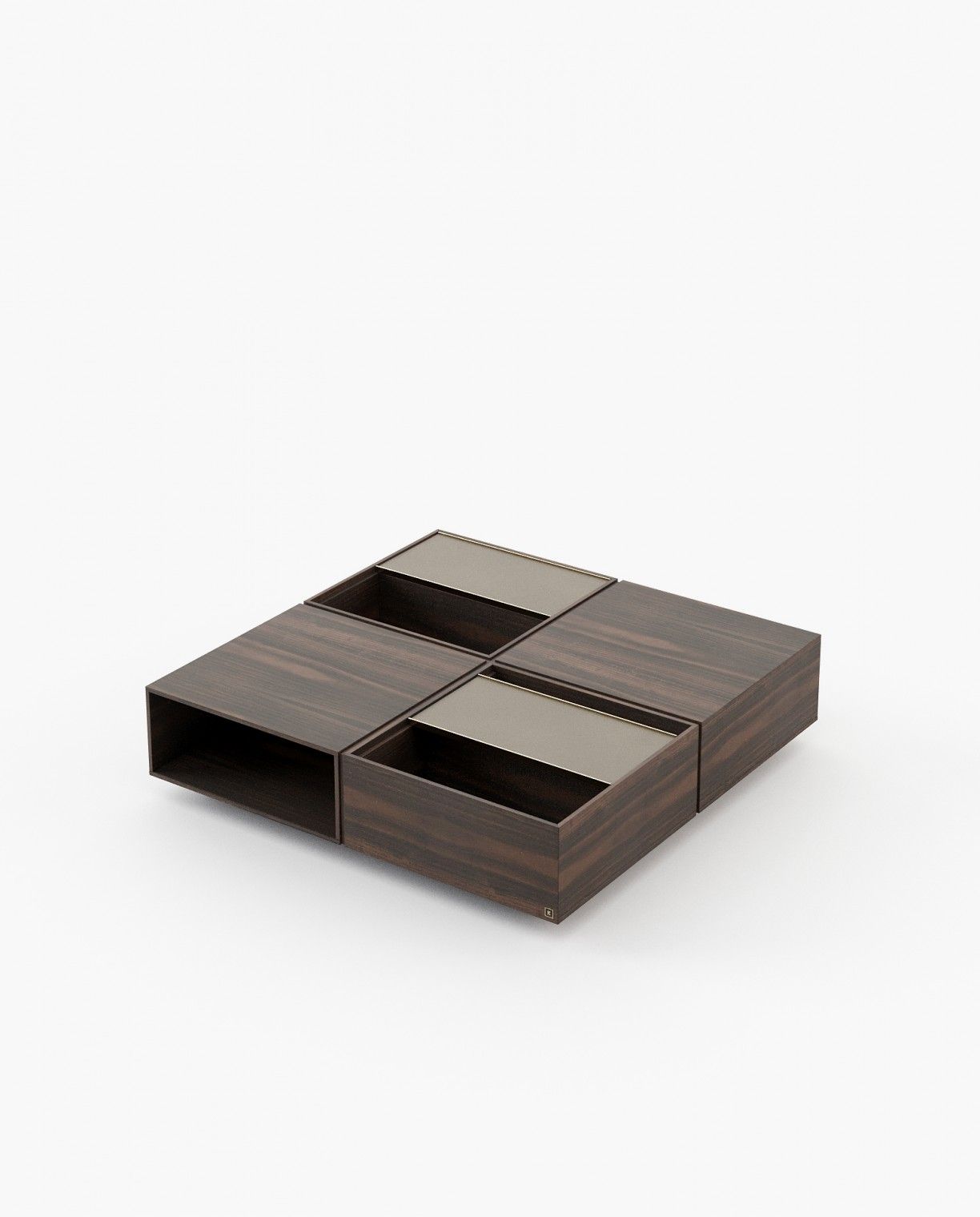 Laskasas CHIOS Coffee Table Smoked Eucalyptus Veneer Matte - Araco Interiors