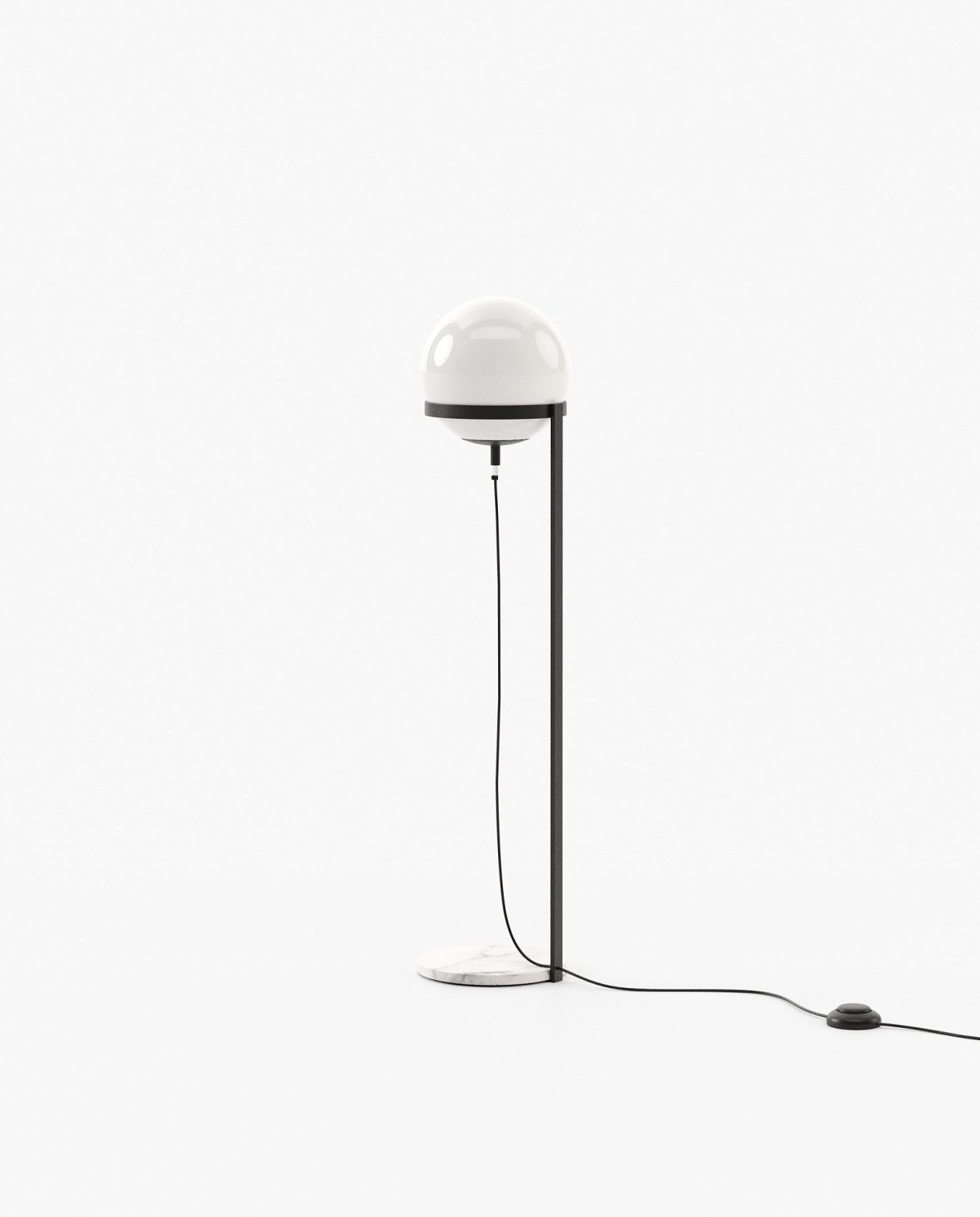 Laskasas CLARKE Floor Lamp Carrara Marble - Araco Interiors