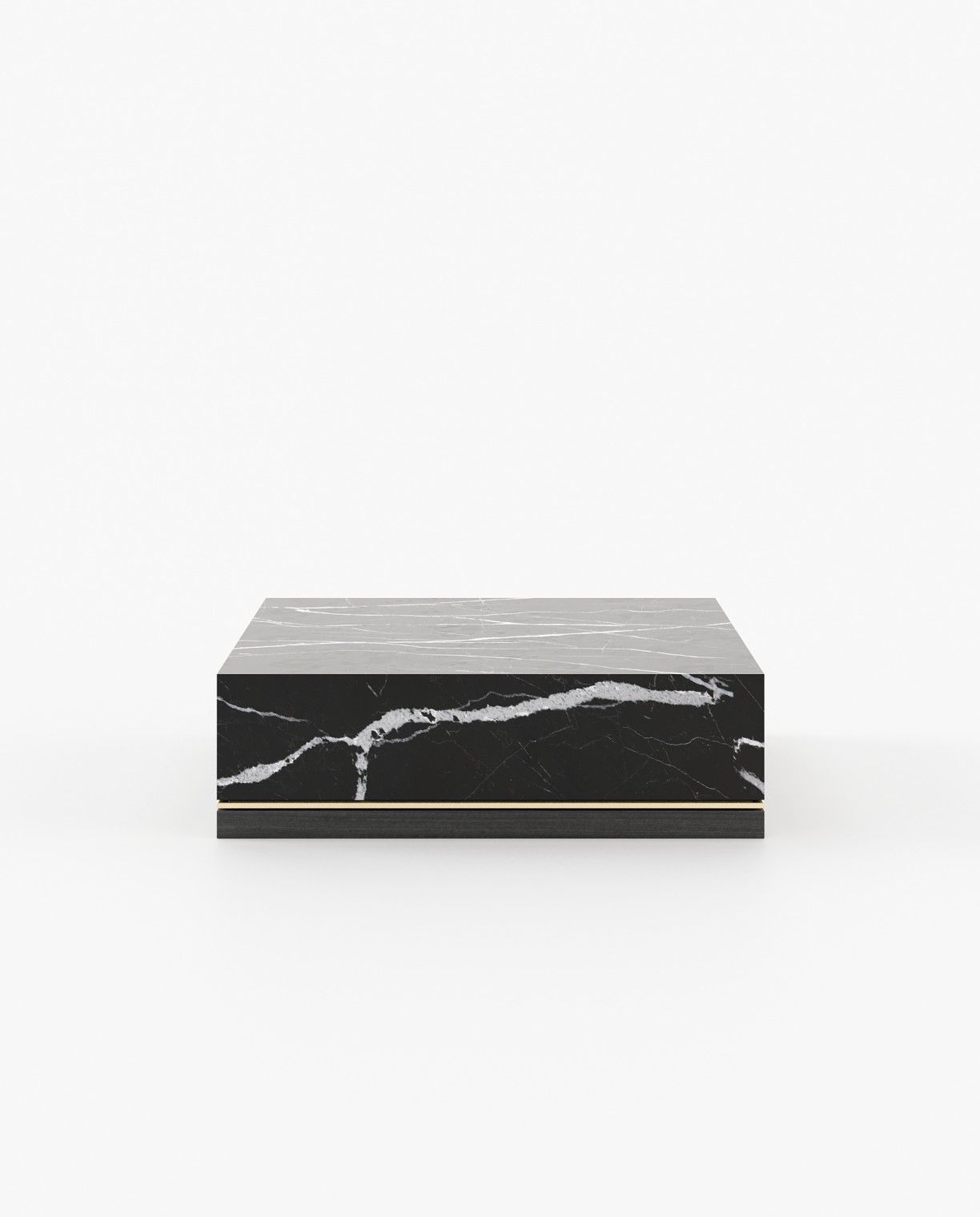 Laskasas CLEA Coffee Table Nero Marquina Polished Marble - Araco Interiors