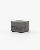 Laskasas CONNOR Bedside Cabinet & Table Grey Eucalyptus Veneer Matte - Araco Interiors