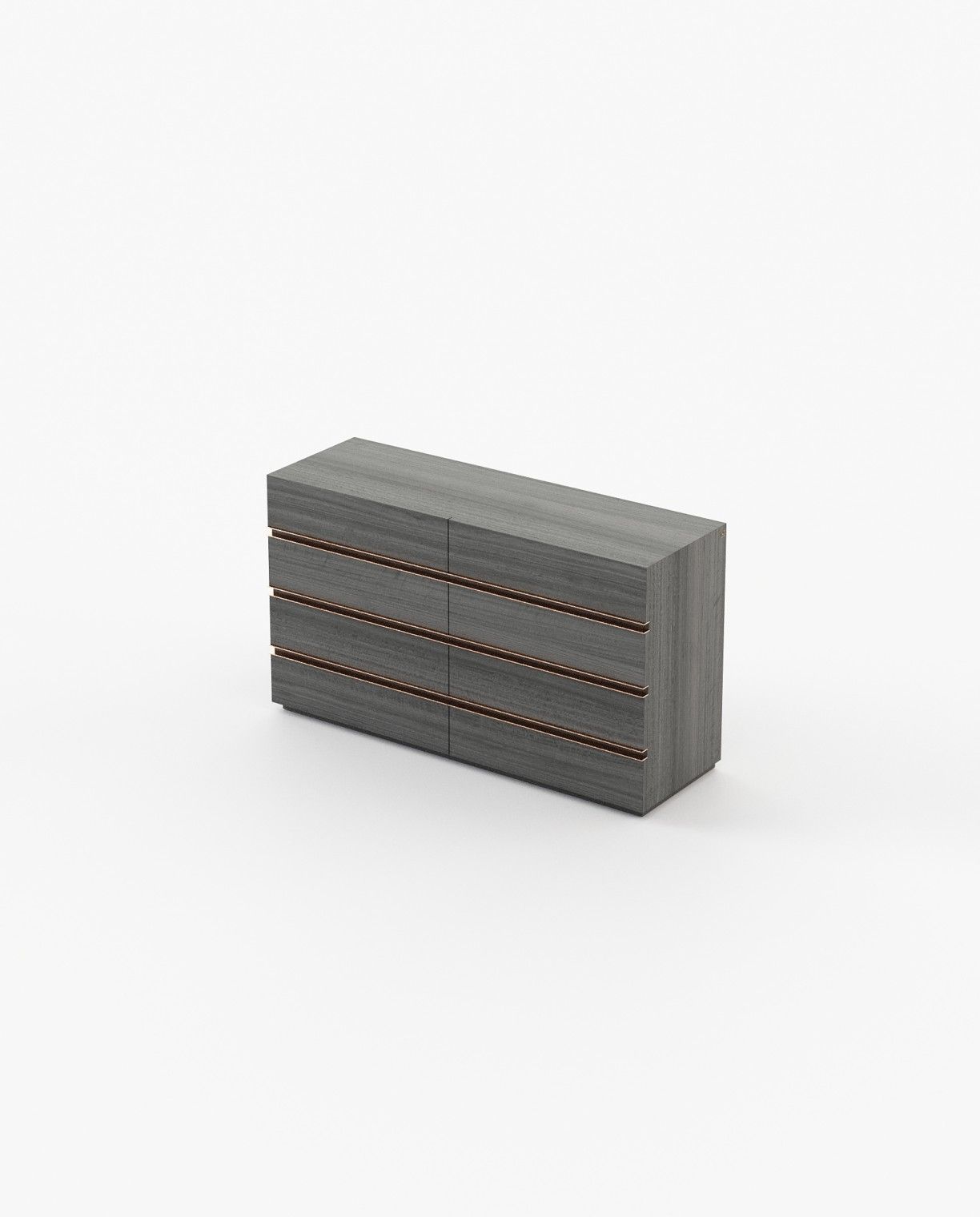 Laskasas CONNOR Set of 8 Chest of Drawers Grey Eucalyptus Veneer Matte - Araco Interiors