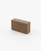 Laskasas CONNOR Set of 8 Chest of Drawers Walnut Veneer Matte - Araco Interiors