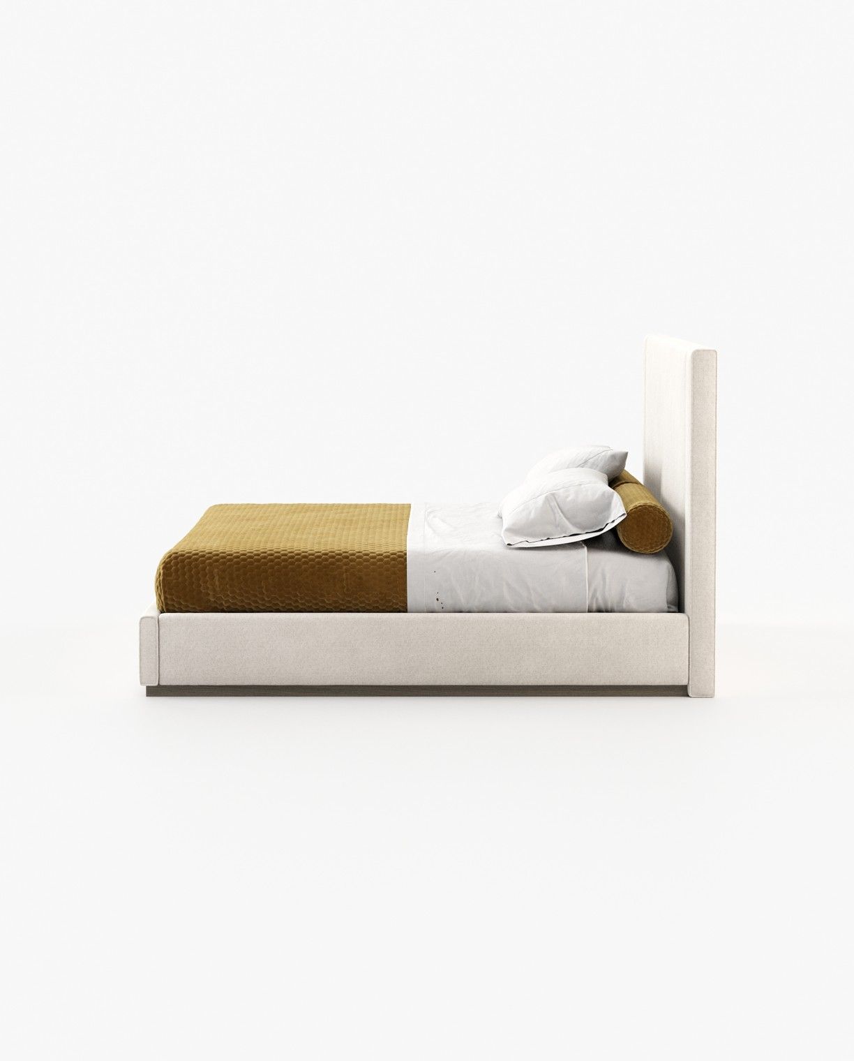 Laskasas CORIN Bed & Headboard Xangai White - Araco Interiors