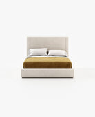 Laskasas CORIN Bed & Headboard Xangai White - Araco Interiors