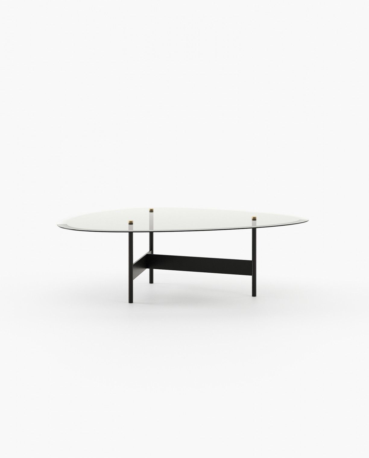 Laskasas CRAWFORD Coffee Table Textured Black Iron - Araco Interiors