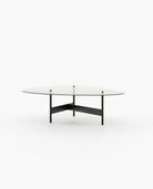 Laskasas CRAWFORD Coffee Table Textured Black Iron - Araco Interiors