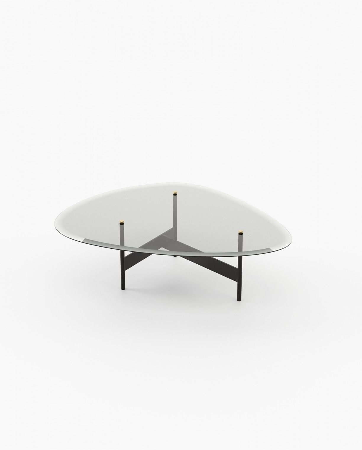 Laskasas CRAWFORD Coffee Table Textured Black Iron - Araco Interiors