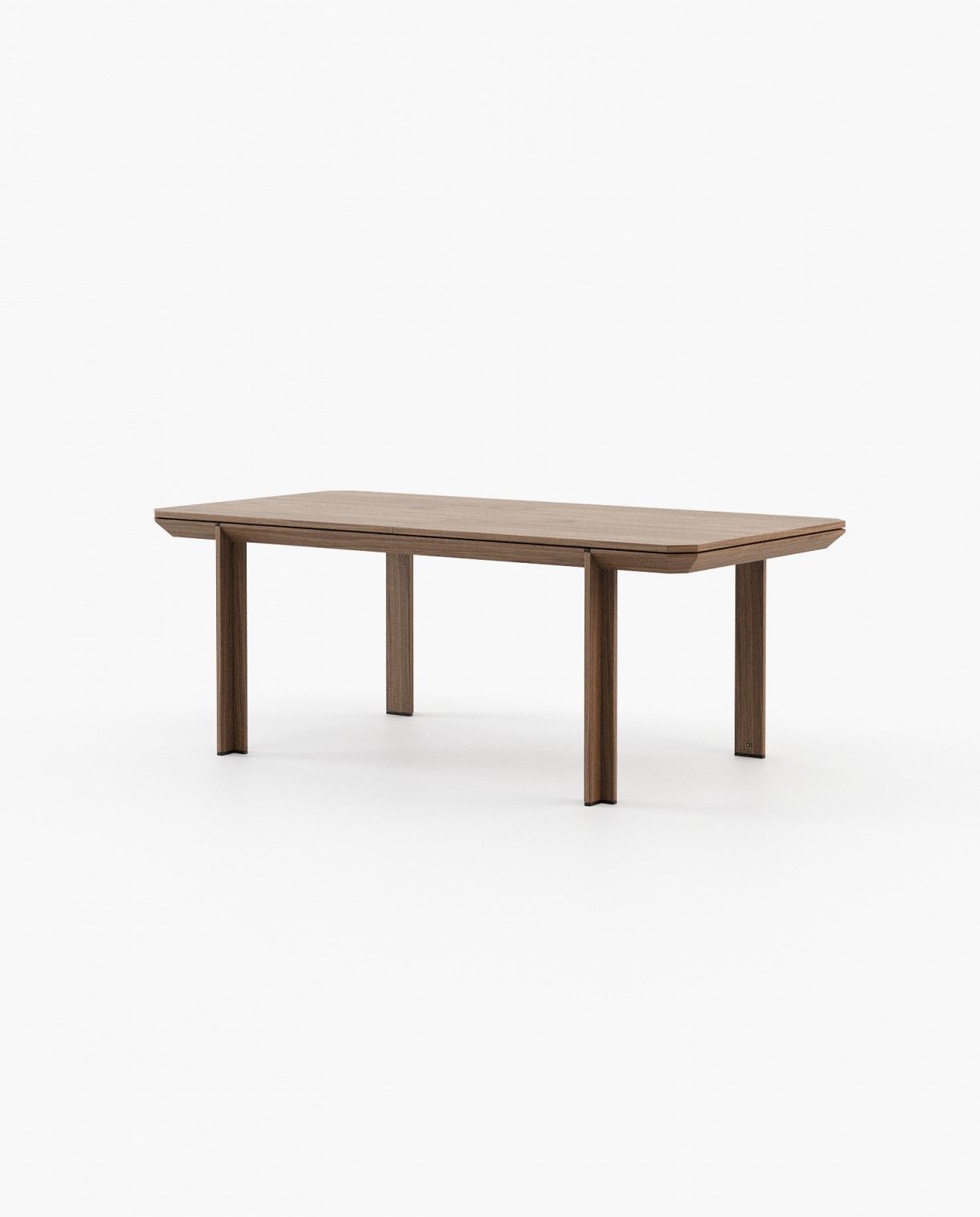 Laskasas CRES Dining & Bar Table Walnut Veneer Matte - Araco Interiors