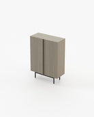 Laskasas CUBA Bar Cabinet Aged Oak Veneer Matte - Araco Interiors