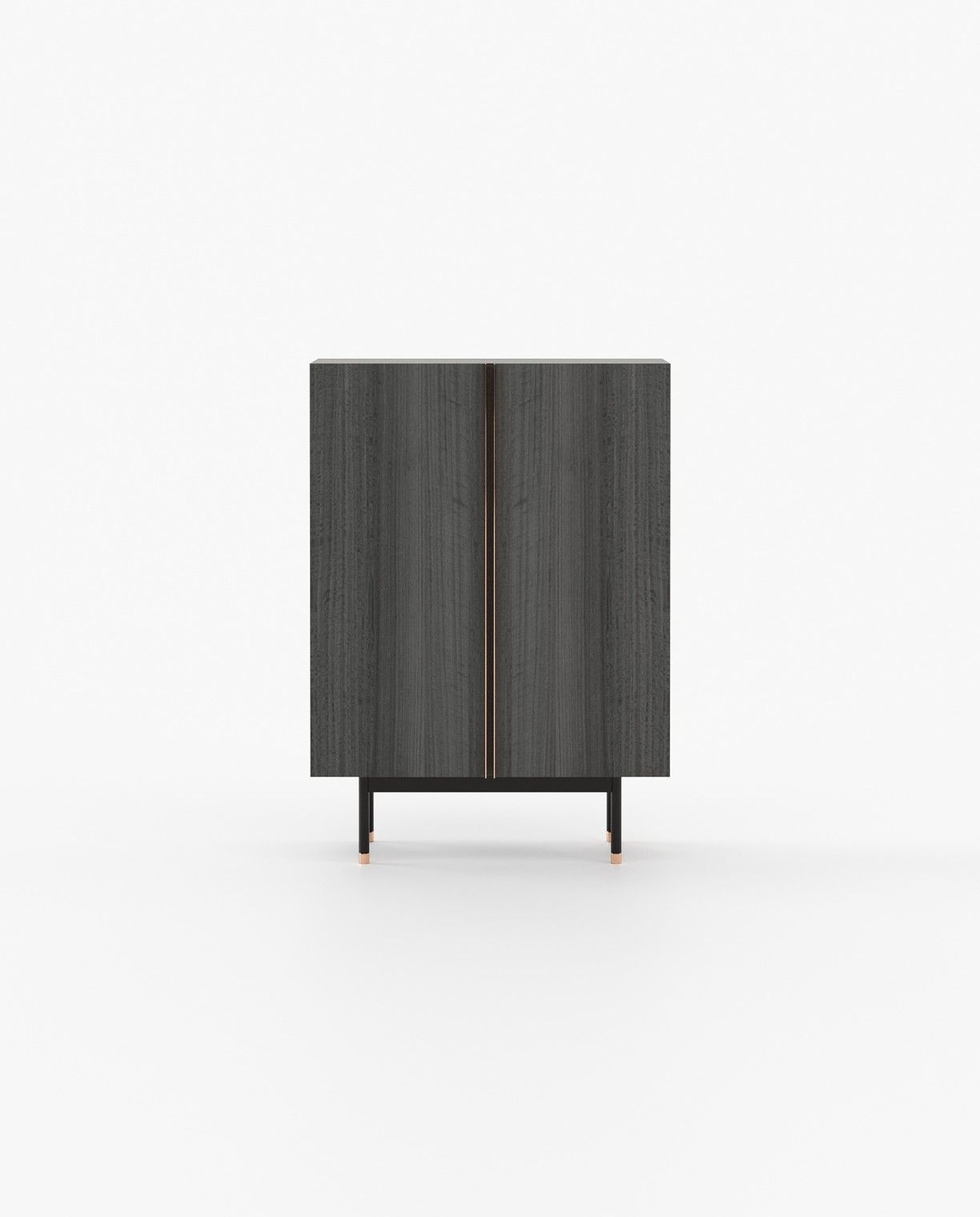Laskasas CUBA Bar Cabinet Grey Eucalyptus Veneer Matte - Araco Interiors