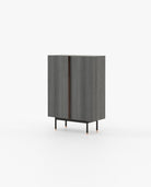 Laskasas CUBA Bar Cabinet Grey Eucalyptus Veneer Matte - Araco Interiors