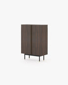 Laskasas CUBA Bar Cabinet Smoked Eucalyptus Veneer Matte - Araco Interiors