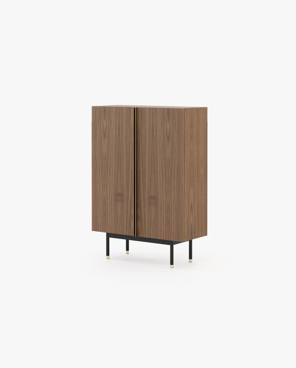 Laskasas CUBA Bar Cabinet Walnut Veneer Matte - Araco Interiors
