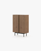Laskasas CUBA Bar Cabinet Walnut Veneer Matte - Araco Interiors