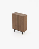 Laskasas CUBA Bar Cabinet Walnut Veneer Matte - Araco Interiors