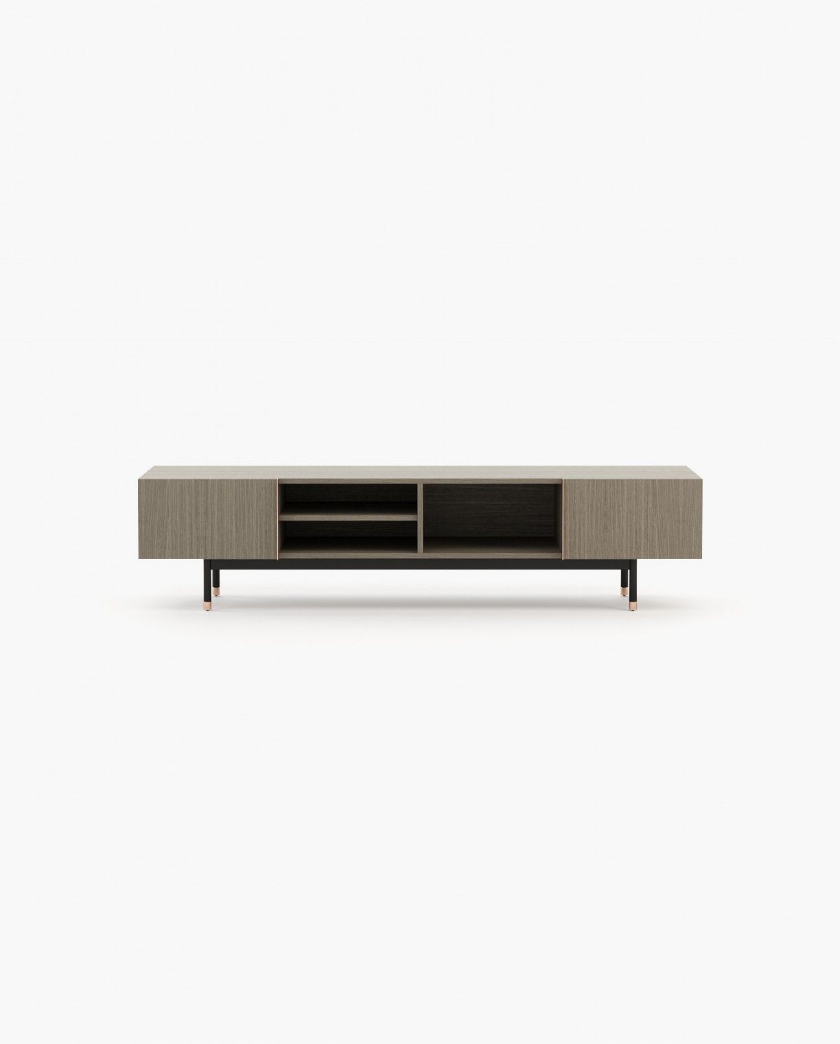 Laskasas CUBA Media Unit Aged Oak Veneer Matte - Araco Interiors