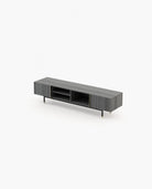 Laskasas CUBA Media Unit Grey Eucalyptus Veneer Matte - Araco Interiors