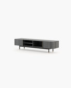 Laskasas CUBA Media Unit Grey Eucalyptus Veneer Matte - Araco Interiors