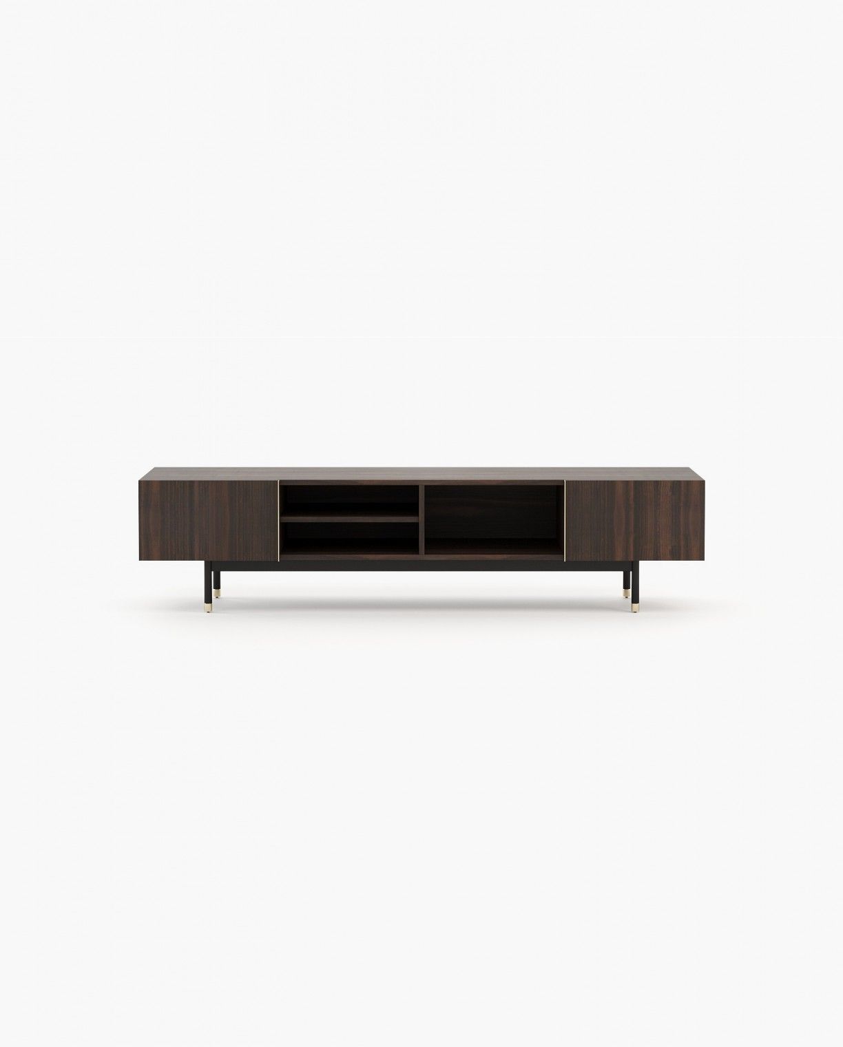 Laskasas CUBA Media Unit Smoked Eucalyptus Veneer Matte - Araco Interiors