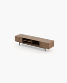 Laskasas CUBA Media Unit Walnut Veneer Matte - Araco Interiors