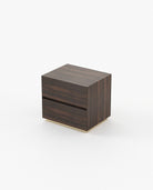 Laskasas DAKAR Bedside Cabinet & Table Smoked Eucalyptus Veneer Matte - Araco Interiors