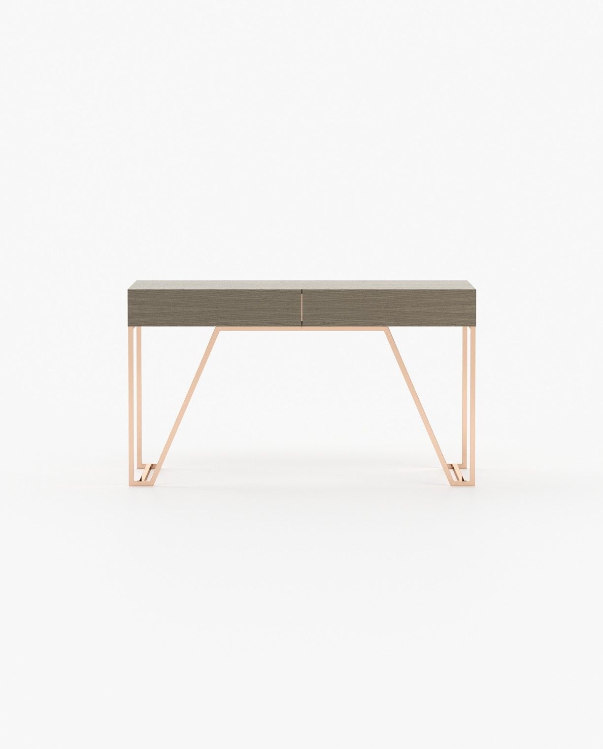 Laskasas DALLAS Console Table Aged Oak Veneer Matte - Araco Interiors