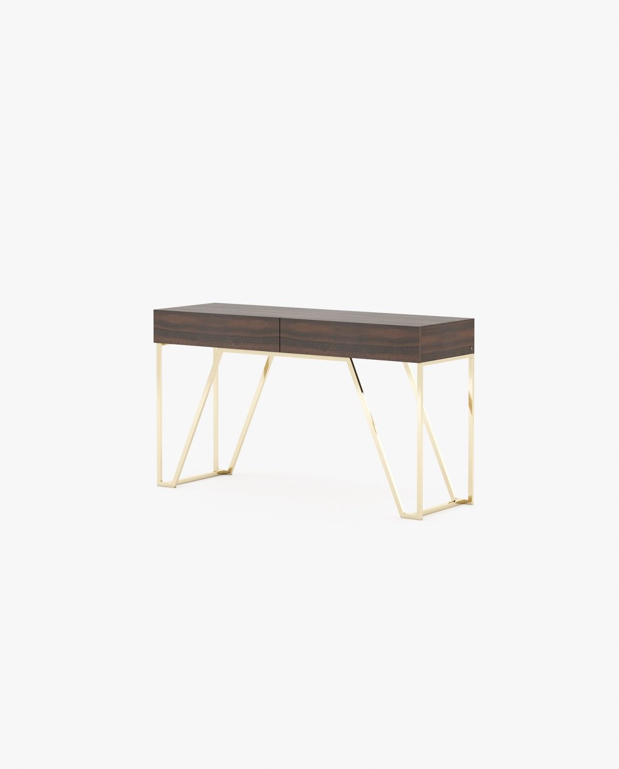 Laskasas DALLAS Console Table Smoked Eucalyptus Veneer Matte - Araco Interiors