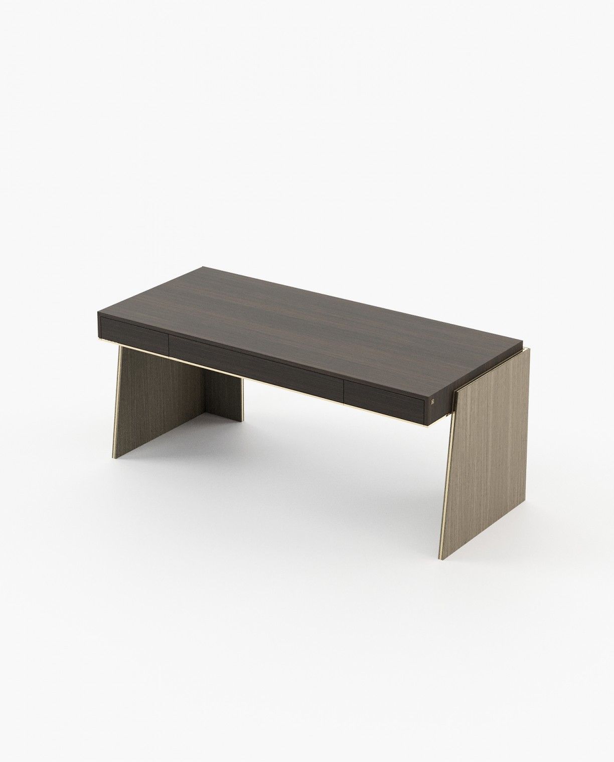 Laskasas DARA Desk Aged Oak Veneer Matte - Araco Interiors