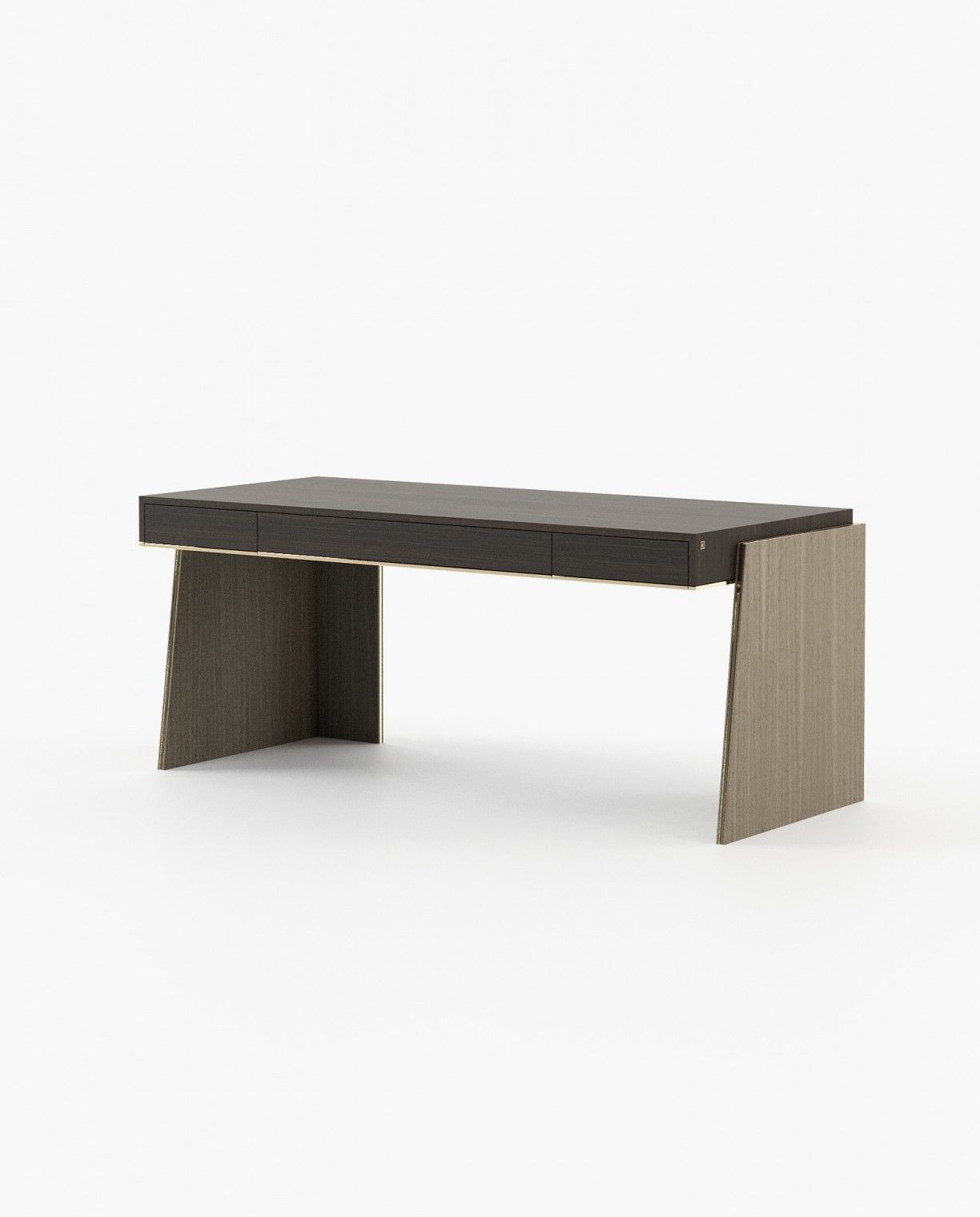 Laskasas DARA Desk Aged Oak Veneer Matte - Araco Interiors