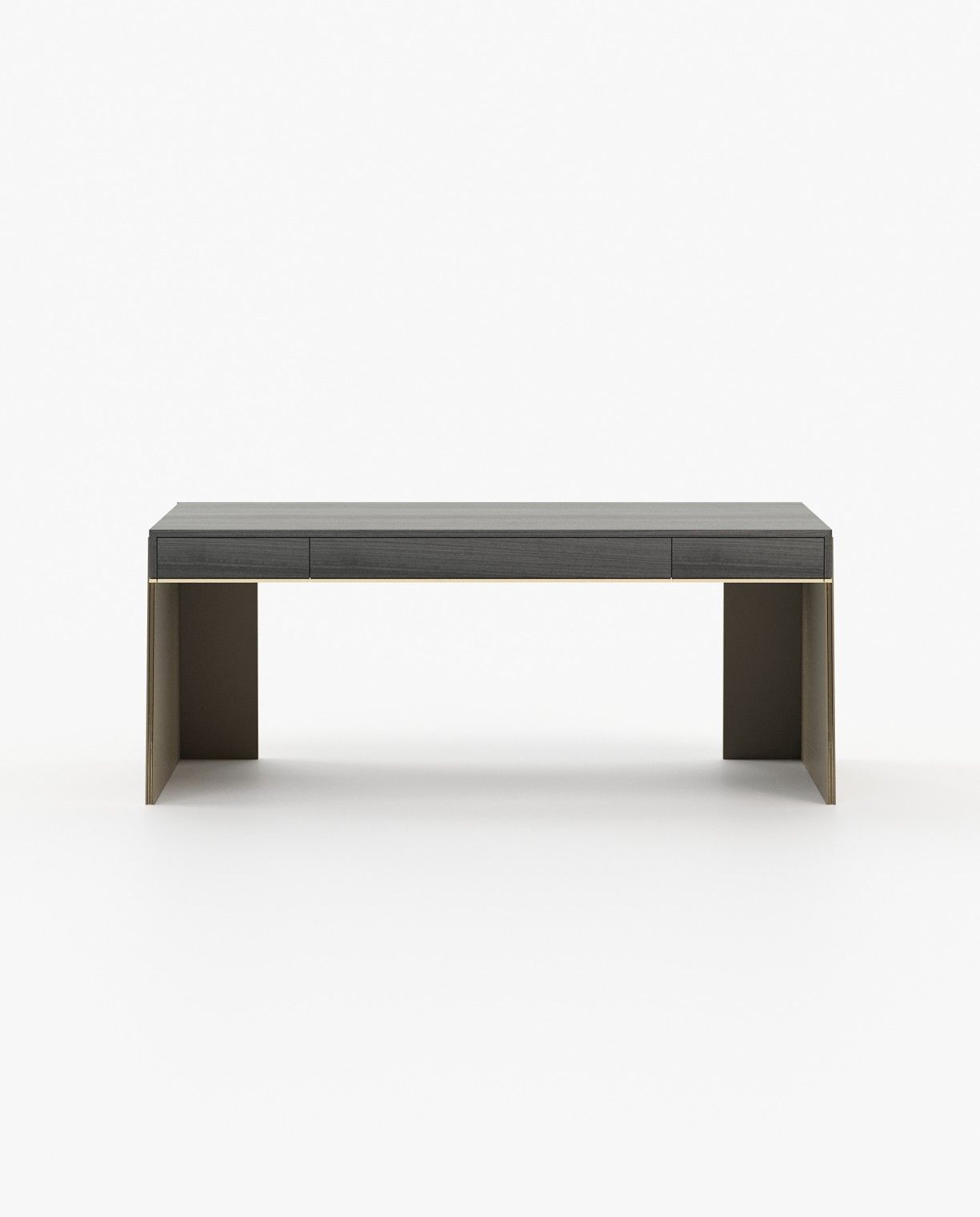 Laskasas DARA Desk Grey Eucalyptus Veneer Matte - Araco Interiors