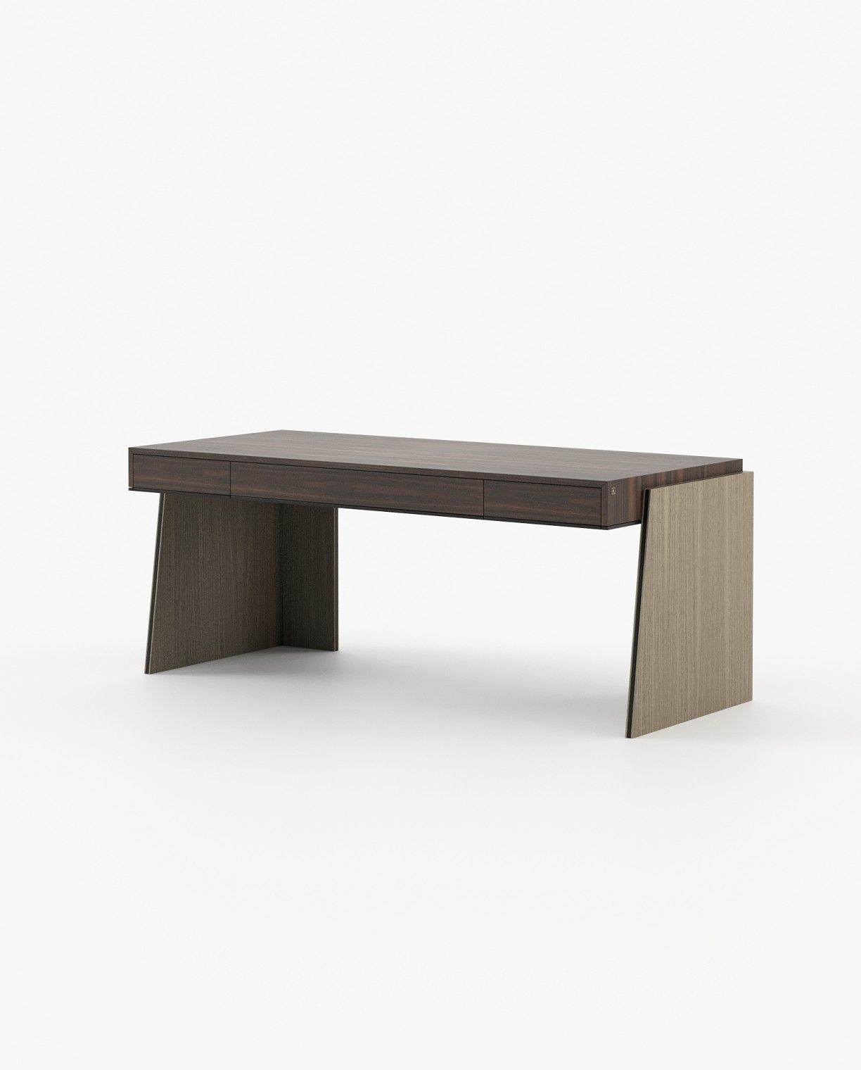 Laskasas DARA Desk Smoked Eucalyptus Veneer Matte - Araco Interiors