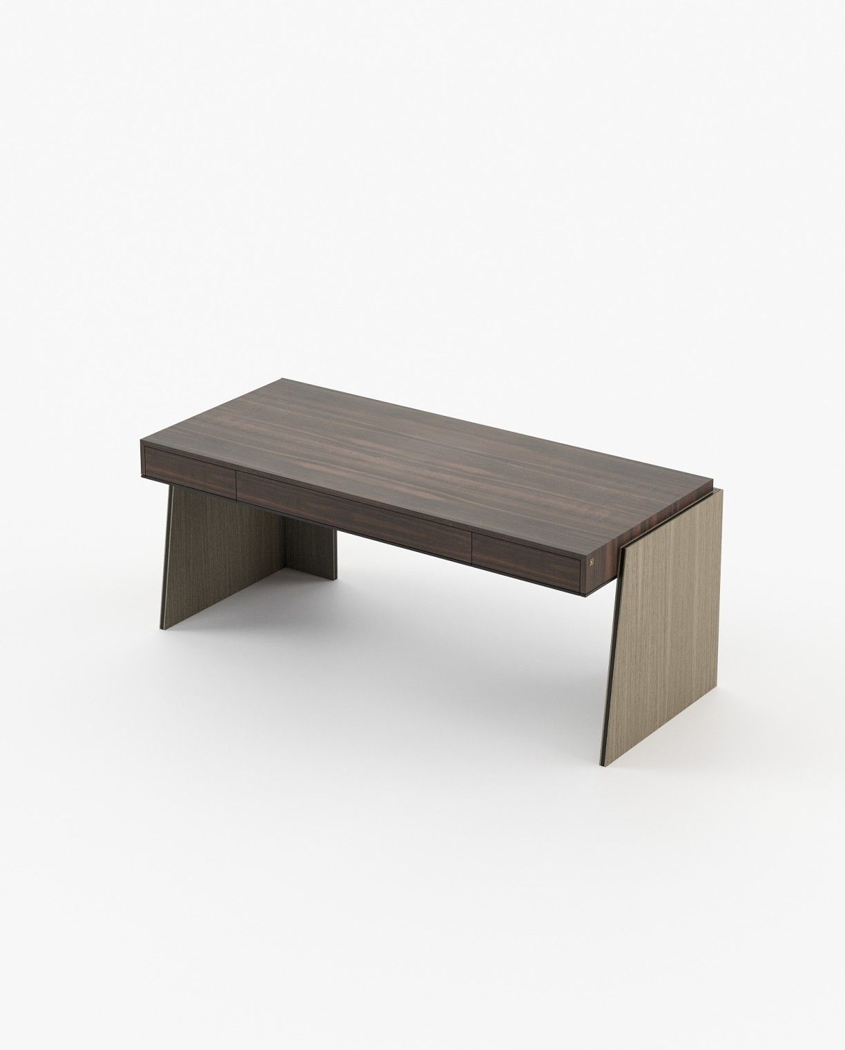 Laskasas DARA Desk Smoked Eucalyptus Veneer Matte - Araco Interiors