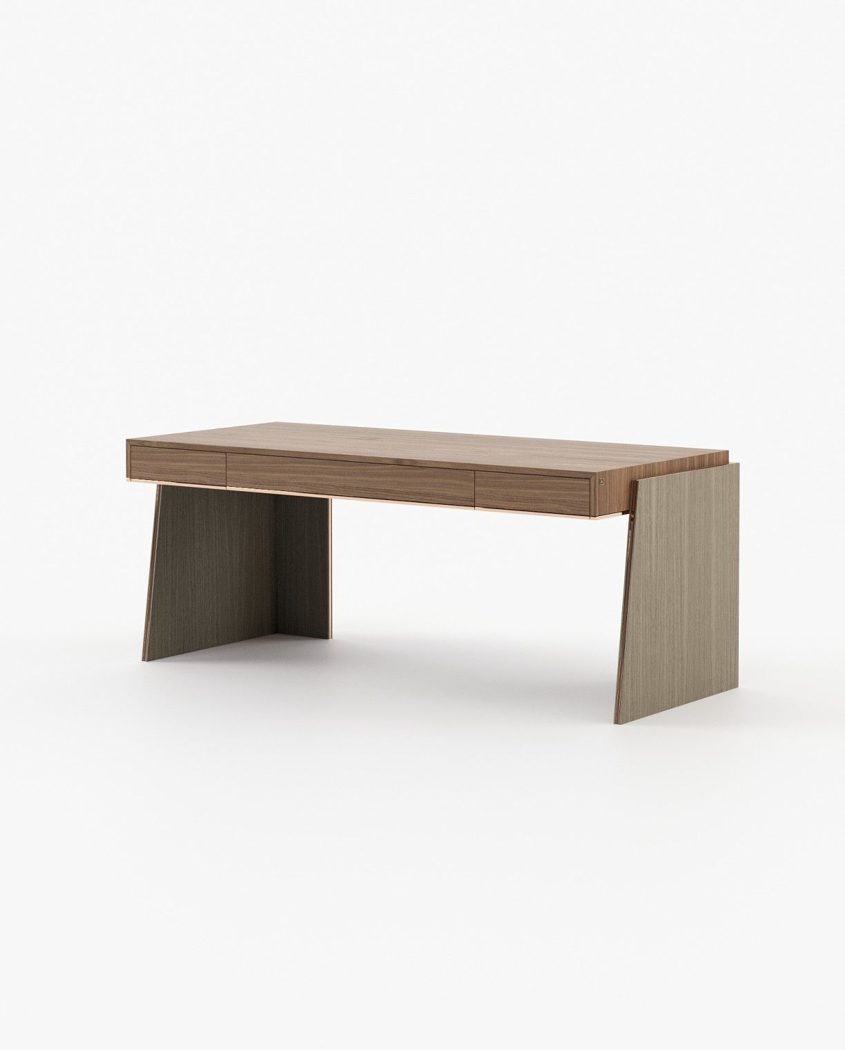 Laskasas DARA Desk Walnut Veneer Matte - Araco Interiors