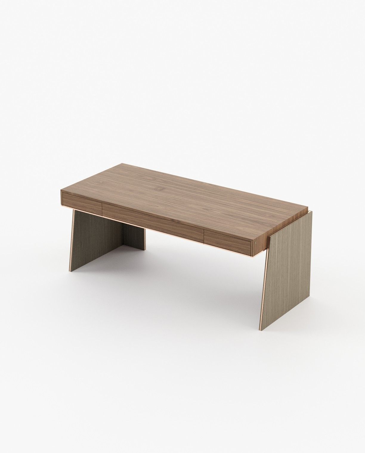 Laskasas DARA Desk Walnut Veneer Matte - Araco Interiors