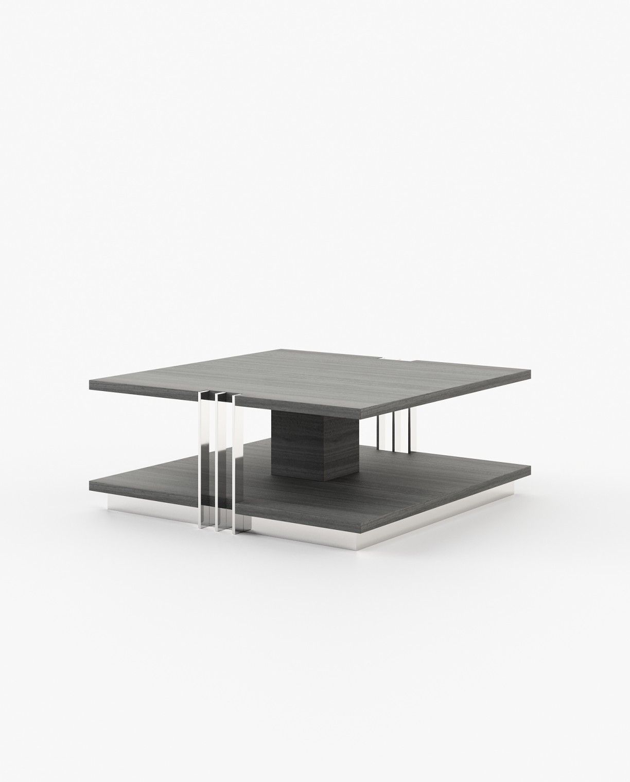 Laskasas D'ARC Coffee Table Grey Eucalyptus Veneer Matte - Araco Interiors