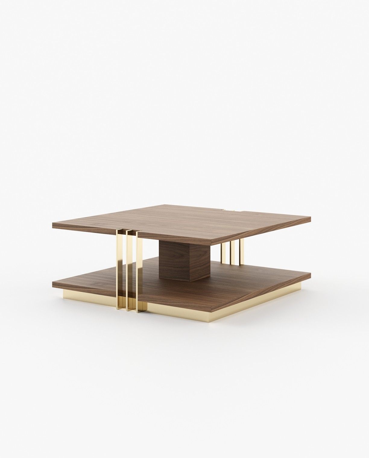 Laskasas D'ARC Coffee Table Walnut Veneer Matte - Araco Interiors